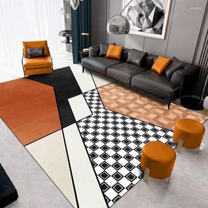 Tapetes de atmosfera simples e para decoração de sala de estar em casa decoração de quarto decoração de carpete de tapete de tapete de tapete