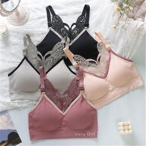 Yoga outfit Women Bras Lace Wire Padded Underwear Push Up One Size Female Training Sportwear Sexy Bra Sutian Feminino Soutie228v