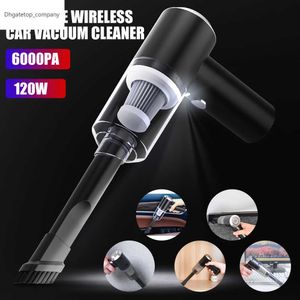 High power wireless dry and wet portable car vacuum cleaner with 6000PA LED lamp Super vacuum cleaner