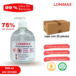 Lonimax handsanerende alcoholgel - 10 pack van - 1 set