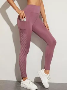 Leggings da donna 2022 Leggings rosa senza cuciture Sport Tasca per fitness da donna Moda Femme Vita alta Palestra Abbigliamento da yoga Dropshippin