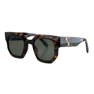 новейшие черные солнцезащитные очки женские дизайнерские мужские Fullframe люксовый бренд унисекс модная оправа синяя пленка маленькая оправа Дизайн UV400 белые летние очки OERJ014 OMRI012