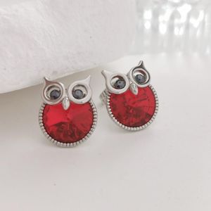 Stud￶rh￤ngen Animal Designer Boucles D'Areilles gjorda med ￶sterrikisk kristall f￶r kvinnor Party Fashion Red Studs Earings Year Bijoux Gift