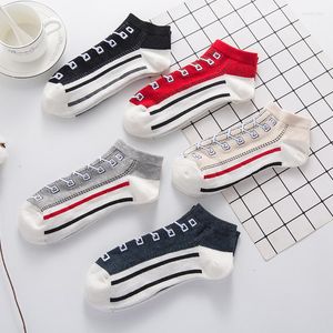 Men's Socks 5 Pairs/Lot Shoes Pattern Women Men Cotton Funny Irls Harajuku Short Ankle Casual Soft Couple Canvas