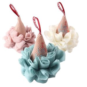 Gelato Palla da bagno Bagni Doccia Spugna Sbuffi Luffa Scrubber corpo Rete Spugne schiumogene Scrubber esfoliante Accessori per la pulizia RRD44