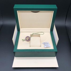 Quality Dark Green Watch Box Gift Case For Rolex Watches Booklet Card Tags And Papers In English Swiss Watches Boxes Joan007282b