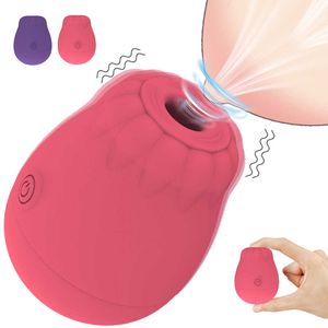 Beauty Items Leistungsstarker Rose-Vibrator, Spielzeug, Nippel, Vagina-Sauger, Silikon-Vibrator, weiblicher Masturbator, Klitoris-Stimulator, exotisches sexy Spielzeug für Frauen