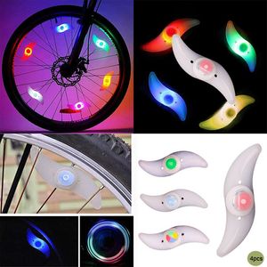 Luci per bici Luce per raggi per bici Luci per ruote per bicicletta Lampada flash a LED per ciclismo Accessori per biciclette Lampada di sicurezza e avvertimento per ruote da MTB Luci per bici264a