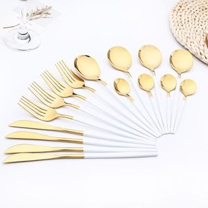 Yemek takımı setleri 4/16pcs Western Catler Set sofra sofra sofra sofra sofra paslanmaz çelik ayna kaşık çatal bıçak yemeği tamam ev sofra takımı