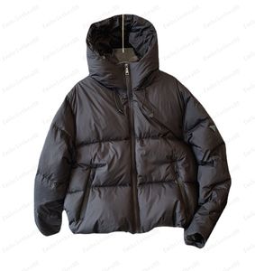 Marke Damen Jacken kurze Daunenmäntel mit Kapuze Designer Parkas Mode umgekehrtes Dreieck Herren Jacken Winter warme Parker Windjacke