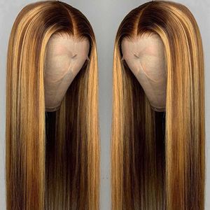 Hot Lace Wigs Mstoxic Ombre Straight Front t Part Human Hair Brazilian al 221216