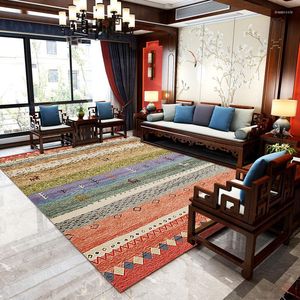 Carpets Ethnic Style Carpet Bohemian Living Room Rugs Decoration Home Sofa Coffee Tables Mat Moroccan American Retro Bedroom Decor Rug