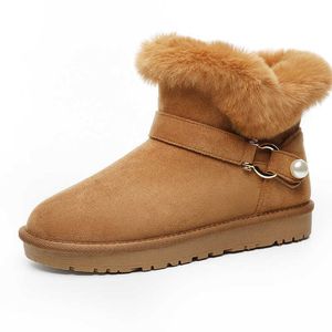 Boots Women Fashion Snow impermeável para sapatos de inverno Casual Cosual Tornozelo Botas Mujer Warm 2023 Novo 221215