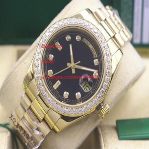 Fabryka dostawca zegarek szafir szklarski 41 mm 116610 Day-Date Black Diamond Bezel Asia 2813 Automatyczne mechaniczne męże W271F