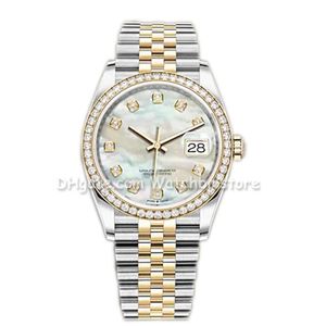 Watchbr-41mm 36mm Automatisk Mekanisk 31mm 28mm Quartz Anpassningsbara klockor Ram i rostfritt stål Dam Diamond Lady Watch223u