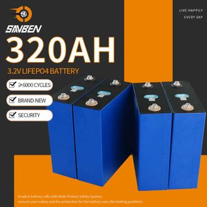 3.2V 320AH LIFEPO4 Batterisaklass A 310AH LFP Uppladdningsbar Deep Cycles Batteripaket för 12V 24V 48V Yacht Golf Carts Boat Campers