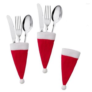 Juldekorationer Hat Tabeller Best￤mmas V￤ska Kniv och gaffel t￤cker 2022 Xmas hemdekoration k￶kstillbeh￶r