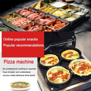 110V/220V electric heating steak frying pan barbecue grill pizza baking pizza cake machine