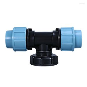 Watering Equipments 1'' 3/4'' 1/2'' Plastic Tee Fittings Reducing Connector Water Tank Pipe T-Shaped Adapter Garden