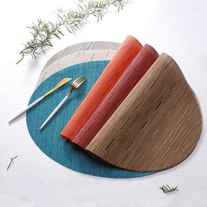 Bordmattor Oval Placemat Dinner Mat PVC Home Insolation Table Seary Pad Kitchen Accessories Decor