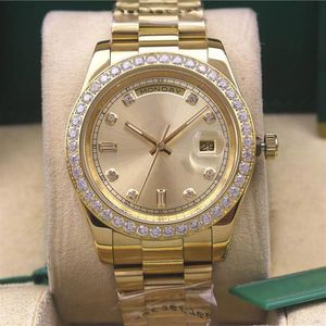 Mode av h￶g kvalitet Men 41mm Diamond Watch Roman och Stone Face Mens rostfritt st￥l f￤llbara sp￤nne Automatisk mekanisk S299E