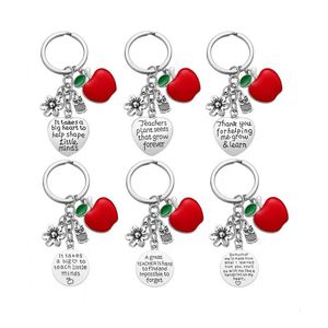 Party Favor Teachers' Day Valentine's Day Christmas Birthday Gift Stainless Steel Keychain RRA745