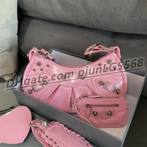 A bolsa de motociclista feminina 5A Top vem com bolsas de coleta reais com alça de ombro feminina estilosa bolsa feminina de designer de moda com alças de ombro bolsa