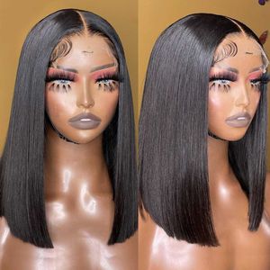 Hot Lace Wigs Straight Front Brazilian Short Bob Human Hair for Black Women 4x4 Closure 13x4 al 221216