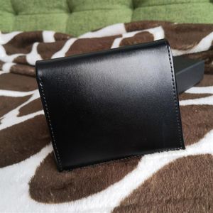 Classic Designer Purse Short Wallets For Man Black Leather Wallet Men Coin Pocket Card Holder Bag Box Gifts264k