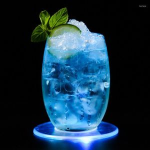 Table Mats Acrylic Crystal Bottle LED Light Stickers Festival Nightclub Bar Party Vase Decoration Glorifier Kitchen Cup Mat Tool