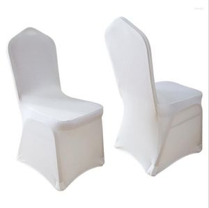 Stoelbedekkingen 100 stks Universal Spandex Banquet Cover/Chair Lycra voor Wedding Event Factory Prijs
