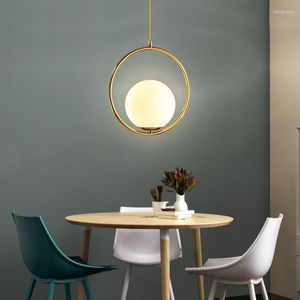 Pendant Lamps Circle The Moon Restaurant Droplight Porch Corridor Contracted Bedside Locker Room And Lanterns Of Messenger Wire