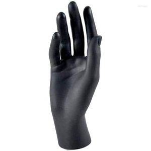 Jewelry Pouches Women's Hand Model Mannequin Bracelet Ring Glove Display Stand-Black R