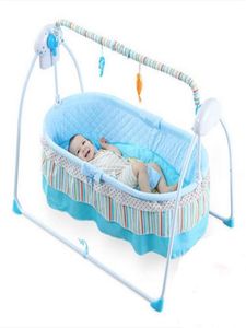 Bebek beşikleri elektrikli beşik yatak uyku sepeti, doğmuş otomatik konservesi küçük çocuk imparatorluğu akıllı1909011