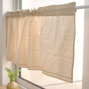 カーテン再利用可能な便利な細かい細工パネル綿の亜麻カフェショップのためのハーフプライベート