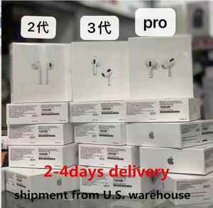 for Apple AirPods Pro 2 Air Gen 3 AP3 AP2 H1 Chip Transparency Metal Hinge Cases Wireless Charging ANC Bluetooth Headphones pk Pods 2 AP Pro AP2 W1 Earbuds 2nd Generation