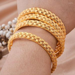 Bangle 4pcs Dubai for Women Bransoletka Africa Ball Biżuter