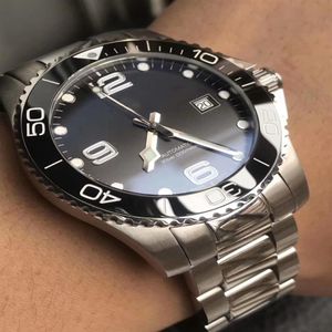 41mm Watches Men's Watch Automatic 2824 Date Black Blue 300m Sapphire Glass Sports ZF Factory L3 HYDROCONQUEST Wrist 316L Wat277n