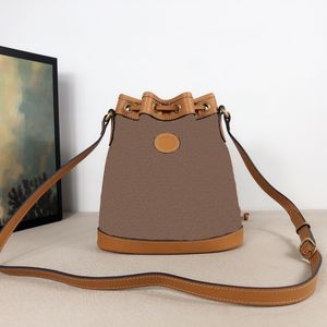 Bolsas de Ombro Altas Originais Bolsas Moda Moda Bolsas Bucket Bag Feminina Estilo Clássico Couro Genuíno