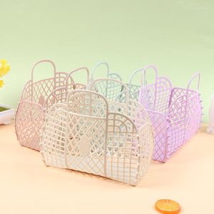 Storage Bags Mini Plastic Toys Basket Portable Laundry Hollow Food Fruit Hanging Kitchen Organizer