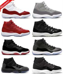 TOP 2022 Authentic 11 Cherry White Varsity Red Shoes 11S Cool Grey Concord 45 Space Jam Bred 72-10 Gamma Cap and Gown Men Women