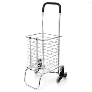 All Terrain Wheels 6 Shopping Carts Trolley Aluminium Foldable Luggage Folding Basket Trailer