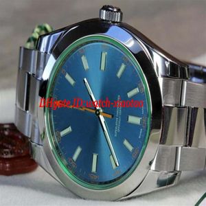 Luxury Watches STAINLESS STEEL BLUE Z DIAL 116400Z UNWORN Sapphire 40MM Automatic Mechanical Fashion Brand Men's Wristwatch318D