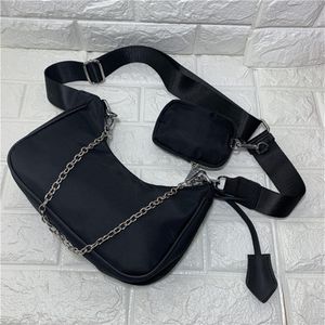 Women Nylon Hobo shoulder bag crossbody lady chains purse messenger bags canvas tote with box294r