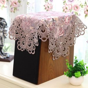 Table Cloth Lace Edge Speaker Cover DVD Tablecloth Tea Household Appliances Dust - Proof Home El Textile