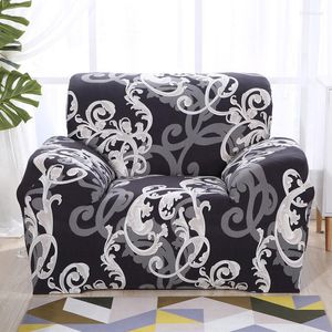 Chair Covers Flower Design Elastic L Shaped Sofa Cover Loveseat Universal Stretch Funda Sectional Armchair 1/2/3/4-seat