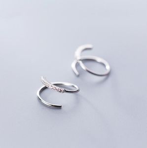 Solid 925 Sterling Silver Earrings High Quality Stud Earring for Women Girls Fashion Tiny Zircon Simple Jewelry Christmas Present 6032361