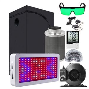 Growing Lights System Plant Tent Room Complete Kit Hydroponic Led Grow Light With Carbon Filter Air Fan