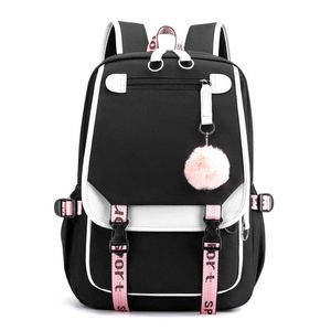 Bolsa noturna nova tiktok USB Charging Backpack ombro vibrato O mesmo aluno 0805