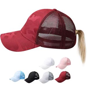 Ponytail Hat trucker baseball cap Truckers Caps Mesh Hat Foam Embroidered cap